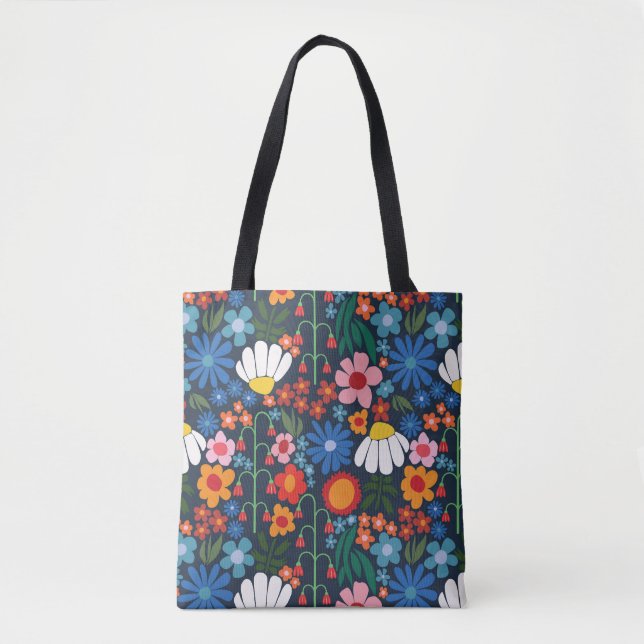 Tote Bag 60s Été rétro (Devant)