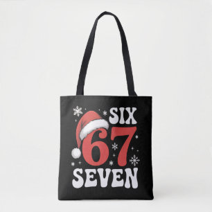 Tote Bag 67 chapeau de Père Noël Noël Six Sept blagues