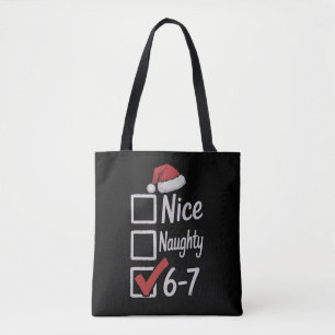 Tote Bag 6-7 Mème Sympa Sale 67 Noël Cerveau Pourri Drôle