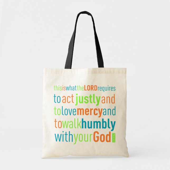 Tote Bag 6:8 Fourre-tout de Micah (Devant)