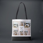 Tote Bag 6 photo Collage minimaliste - noir et blanc<br><div class="desc">Utilisez votre photo ou vos photos préférées pour faire un plaisir à garder à partager avec vos amis. Un collage de 6 photos dans une grille amusante avec différentes tailles. Un design simple avec des instantanés et un bloc de texte. Découpez les photos en carré avant de les télécharger. Pour...</div>