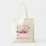 Tote Bag 70 Year Old Made In 1953 Floral 70th Birthday Gift<br><div class="desc">Express your style with a one-of-a-kind personalized tote bag that’s as unique as you are. Perfectly roomy and effortlessly cool,  this tote is great for anything from weekend getaways to grocery shopping and everything in between.</div>