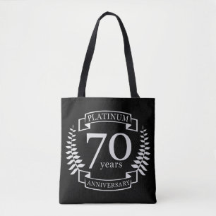 Tote Bag 70e ANNIVERSAIRE Mariage PLATINUM