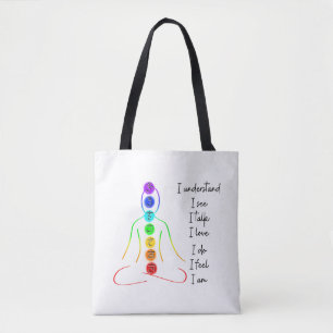 Tote Bag 7 Chakras Style Yoga Méditation