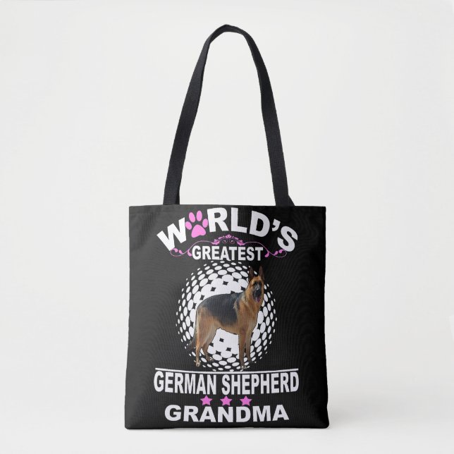 Tote Bag 7 Grand-mère berger allemande (Devant)