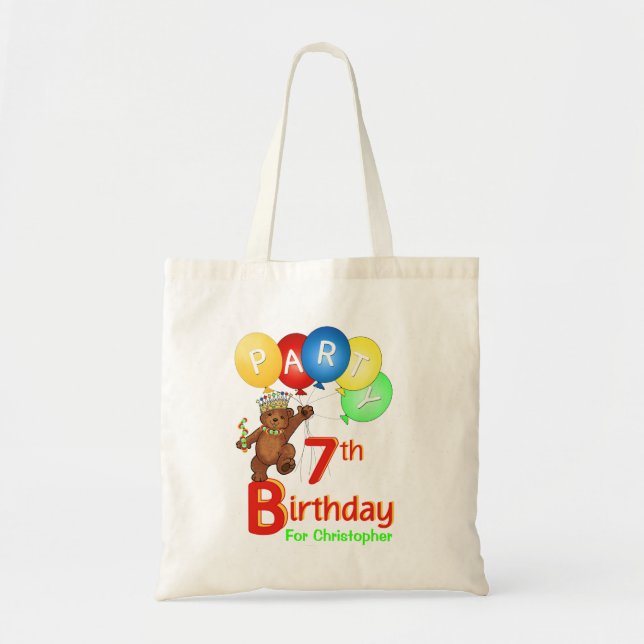 Tote Bag 7e fête d'anniversaire Teddy Bear Prince Goodie (Devant)
