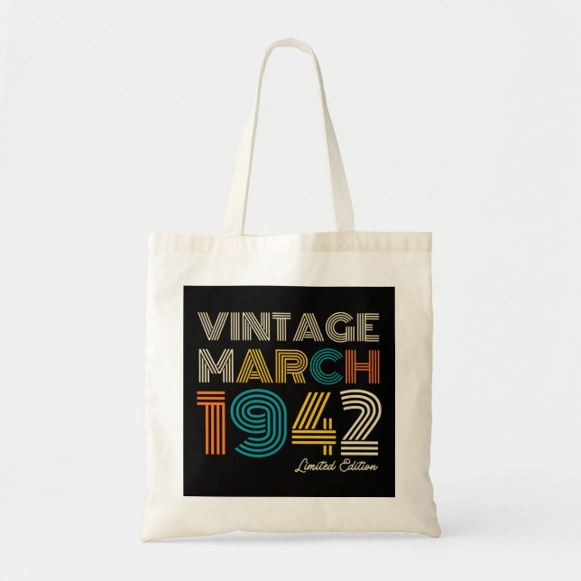 Tote Bag 80e anniversaire Vintage mars 1942 (Devant)