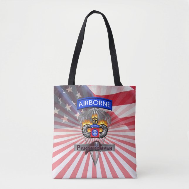 Tote Bag 82e division aéroportée "All American" (Devant)