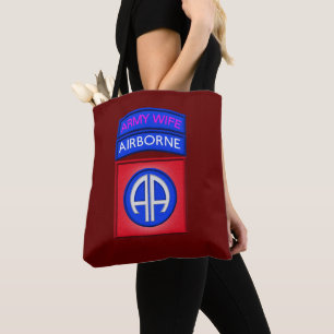 Tote Bag 82e Division aéroportée “Femme de parachutiste”