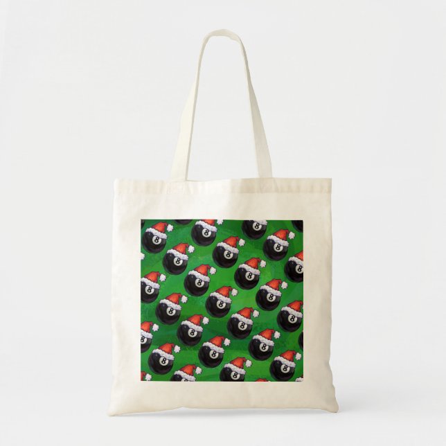 Tote Bag 8 Bal Christmas Green (Devant)