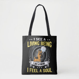 Tote Bag 8 Je Vois Un Être Vivant Je Vois Un Ami Je Sens Un