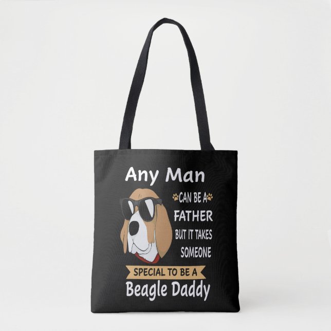 Tote Bag 8 N'Importe Quel Homme Beagle Papa (Devant)