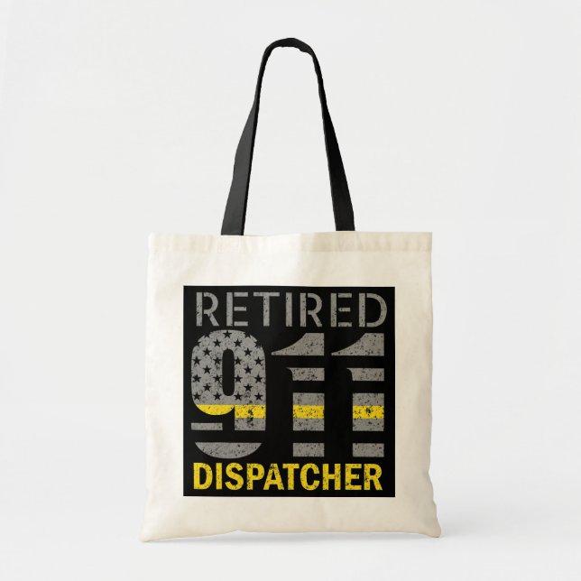 Tote Bag 911 Dispatcher Retirement American Flag Papa (Devant)