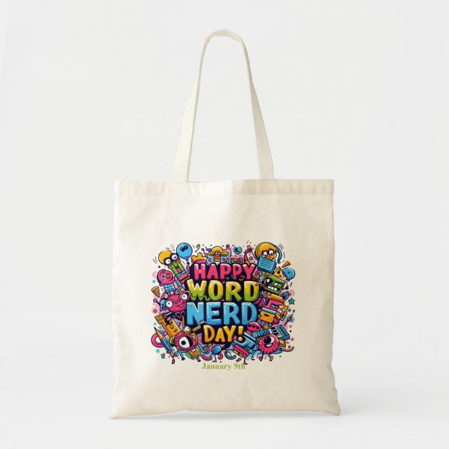 Tote Bag 9 janvier - Jour Nerd (Devant)