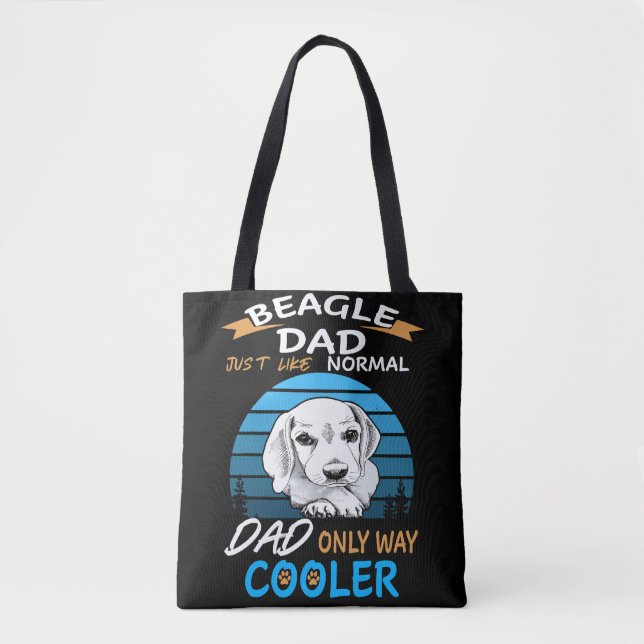 Tote Bag 9 papa Beagle papa Glacière (Devant)