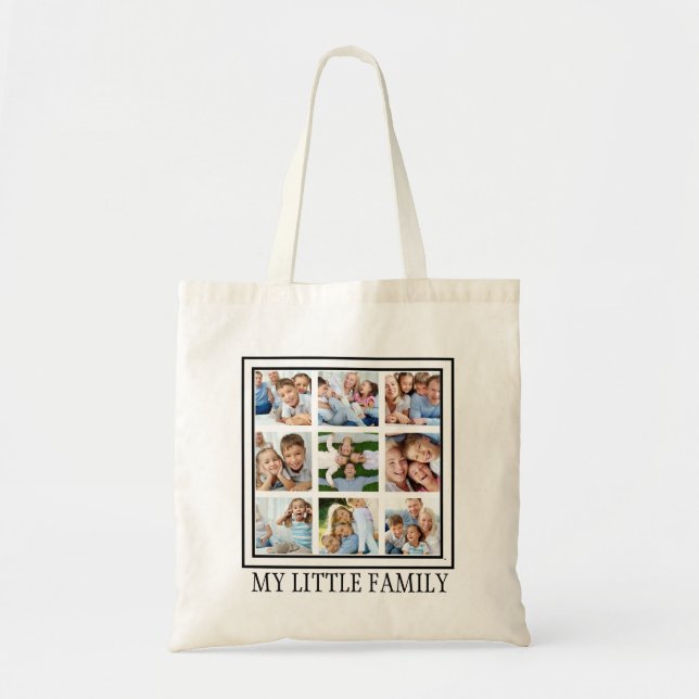 Tote Bag 9 Photo de famille multiple (Devant)