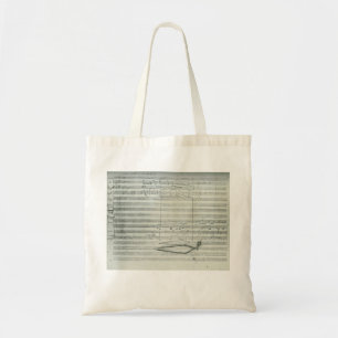 Tote Bag 9ème manuscrit de musique de symphonie de
