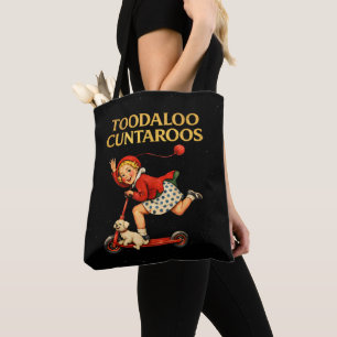 Tote Bag À bientôt Cuntaroos Humour sarcastique Rétro Drôle