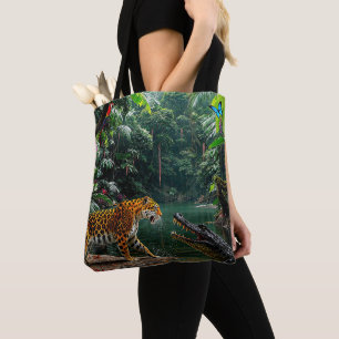 Tote Bag "A Chance Encounter" - Portrait coloré de la faune