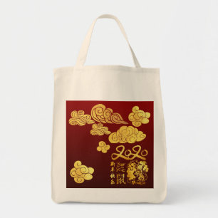 Tote Bag A Clouds Rat paper-cut Chinese New Year 2020 GNTB