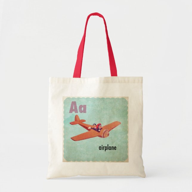 Tote Bag A est pour avion (Devant)