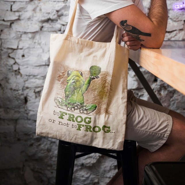 Tote Bag À la grenouille ou non à la grenouille ... (Créateur téléchargé)
