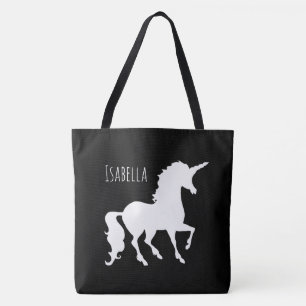 Tote Bag À la mode moderne de silhouette noire et blanche