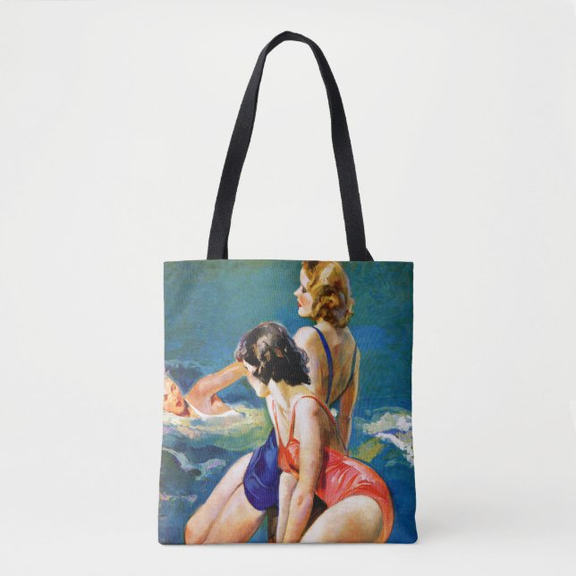 Tote Bag À la piscine (Devant)