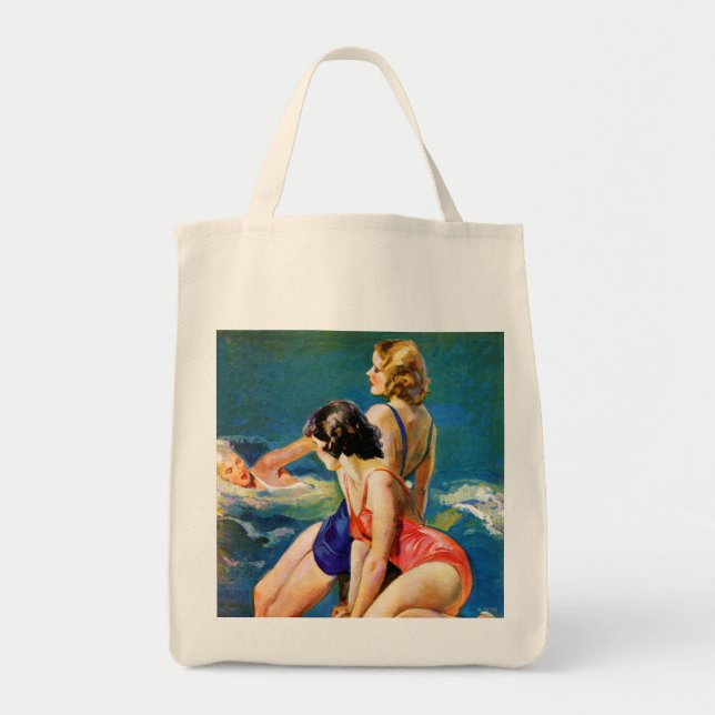 Tote Bag À la piscine (Devant)