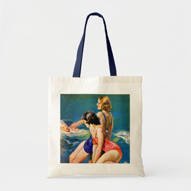 Tote Bag À la piscine (Devant)