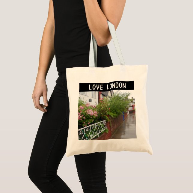 Tote Bag A London Street et pluie l'Angleterre (Devant (produit))