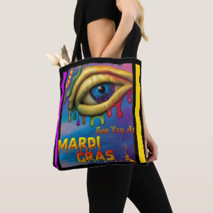 Tote Bag À Mardi Gras Eye