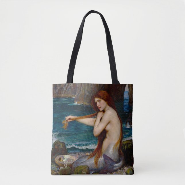 Tote Bag A Mermaid, c. 1900 by John Waterhouse (Devant)