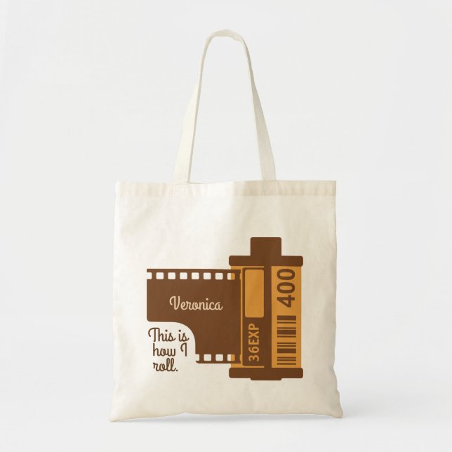 Tote Bag A personnalisé ceci est comment je roule le film (Devant)
