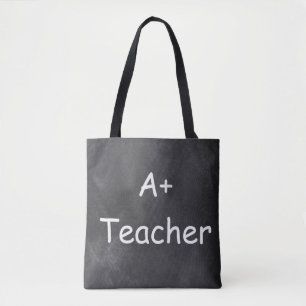Tote Bag A plus Teacher Chalkboard Design Venin Idea