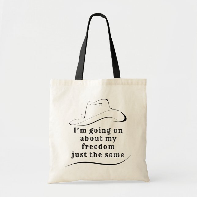 Tote Bag À propos de mon budget Liberté Fourre-tout (Devant)