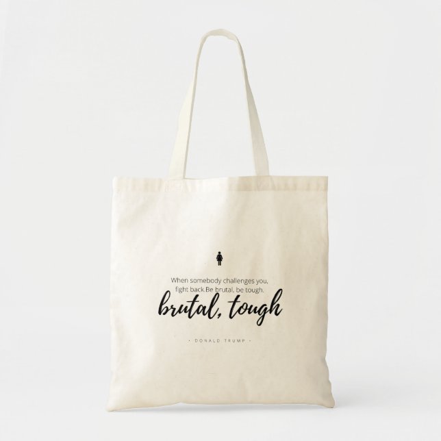 Tote Bag A Simple Bag With Quotes of President Donald Trump (Devant)