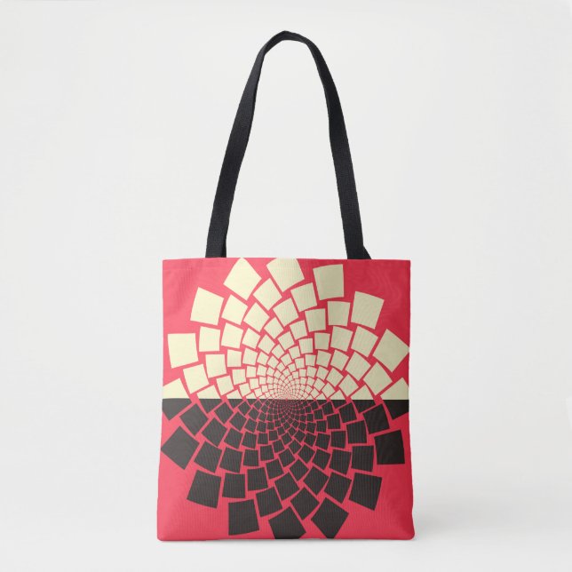 Tote Bag A stylized flower emerging from water, or a rising (Devant)