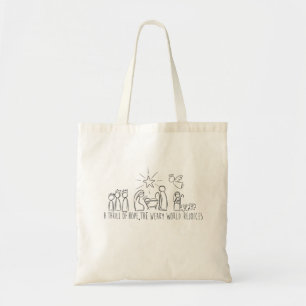 Tote Bag A Thrill oh Hope Nativité croquis