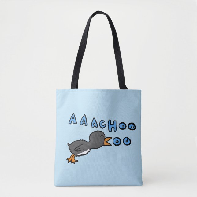 Tote Bag Aaachoooo Penguin (Devant)
