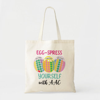 Tote Bag AAC réversible fourre-tout de Pâques 'EGG-spress y