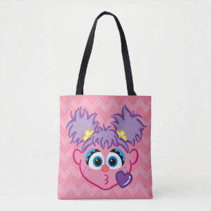 Tote Bag Abby Face Jetant un baiser
