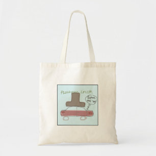 Tote Bag Abe Lincoln illustré de manière fantaisiste