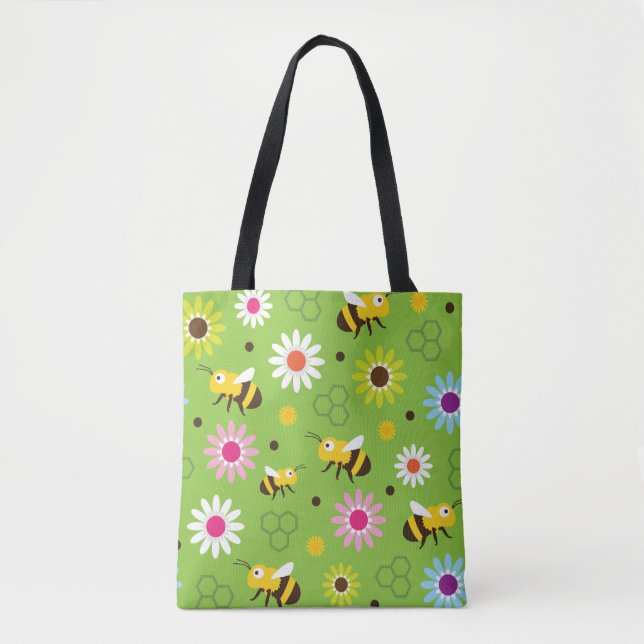 Tote Bag Abeille & Fleurs (Devant)
