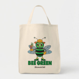 Tote Bag ABEILLE Fourre-tout vert