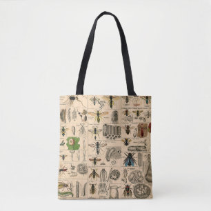 Tote Bag Abeille Insecte Bug Wasp Histoire naturelle abeill