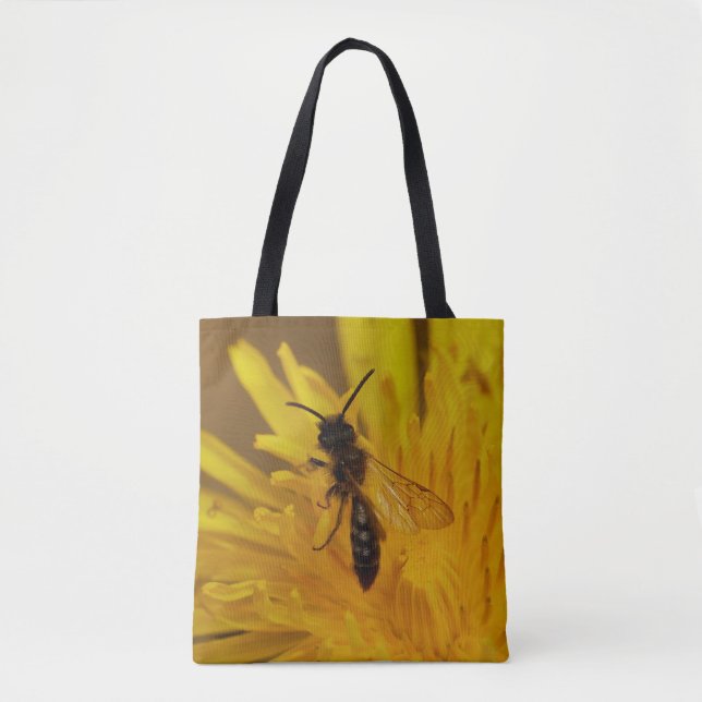 Tote Bag Abeille massive, ou peut-être ( !) autre insecte,  (Devant)
