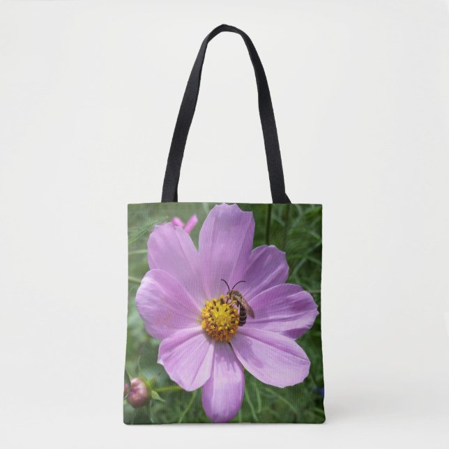 Tote Bag abeille sur fleur (Devant)