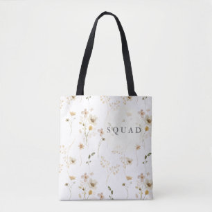 Tote Bag Abondance Fleurs Séchées Sauvages Enterrement de V