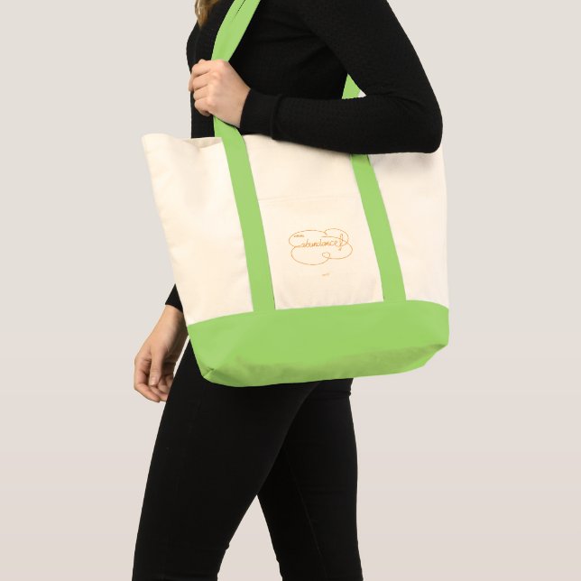 Tote Bag ABONDANCE infinie - Nuage gras - Orange (Devant (produit))